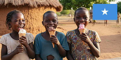 Dondurma Dağıtımı 100 Adet Somali